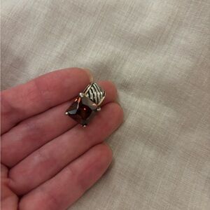 Intricate Brown and Silver Gothic Ring